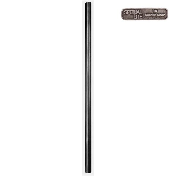 Craftmade Direct Burial Posts 390-PC-SW 7 ft. Smooth Aluminum Direct Burial Post with Photo Cell-Swedish Silver 390-PC-SW - main